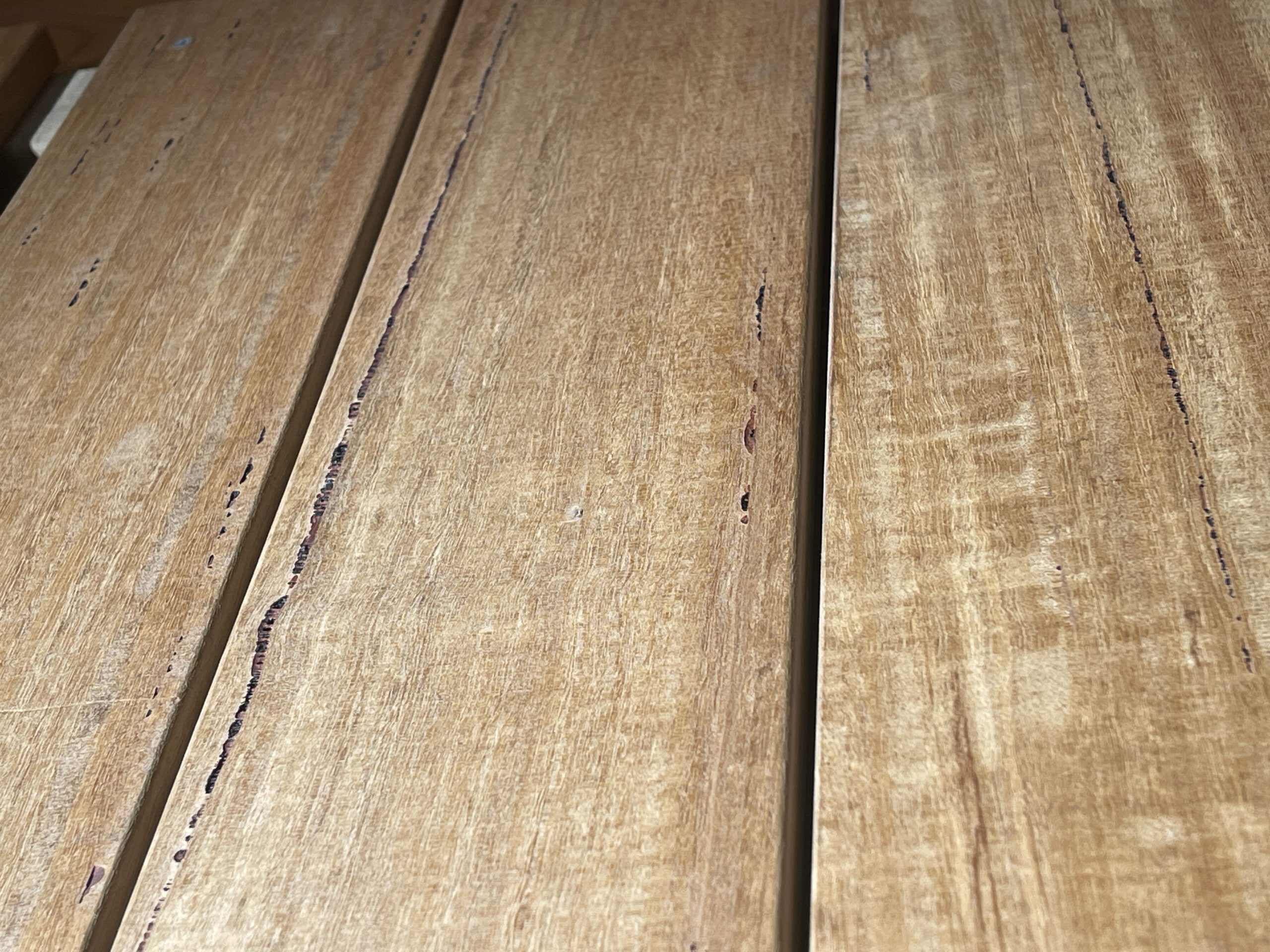 Blackbutt timber decking display sample