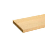 Pine paling h3 against white background