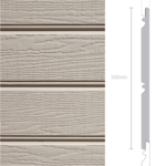 Weathertex Selflok Millwood Ruff Sawn