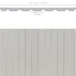 1196x3660 Weathertex Weathergroove Smooth 75mm **
