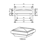 Pyramid Post Cap - Treated - Image 3