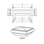 Pyramid Post Cap - Treated - Image 4