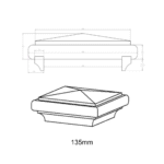 Pyramid Post Cap - Treated - Image 6