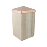 90mm Metal Post Cap Copper Pyramid - Image 3