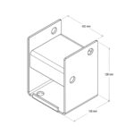 Bolt Down Post Support Black - Image 4