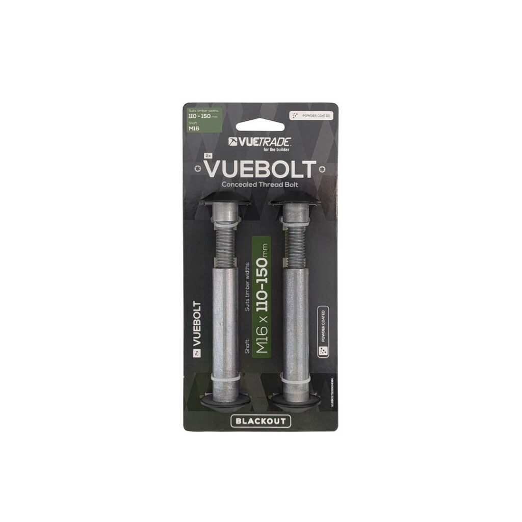 Concealed Thread Bolt Black - Narangba Timbers
