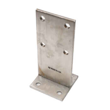 "140x140 T Blade Post Support Stainless"