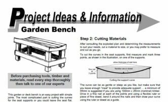 "How to build a Garden Bench"