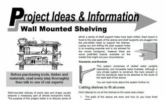 "How to build Wall Mounted Timber Shelving"